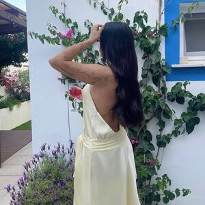 Midi open back peppermayo dress